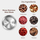 Secura Electric Coffee Grinder and Spice Grinder with 2 Stainless Steel Blades Removable Bowls