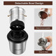 Secura Electric Coffee Grinder and Spice Grinder with 2 Stainless Steel Blades Removable Bowls