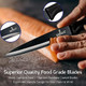 Rainbow Kitchen Knife Set Sharp Stainless Steel Knives with Titanium Coating Chef Bread Santoku Paring & Utility Includes Covers Ergonomic Black Handle