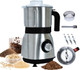 Grain Grinde For Kitchen Electric Spice Grinders Comes With 3 Removable Stainless Steel Blades 500w Herb Grinder Suitable For Grinding Spices Coffee Beans Grains Nuts (Black）