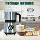 Grain Grinde For Kitchen Electric Spice Grinders Comes With 3 Removable Stainless Steel Blades 500w Herb Grinder Suitable For Grinding Spices Coffee Beans Grains Nuts (Black）