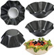 Large Taco Shell Bowl Maker Molds – 4 Pieces 8.4" Nonstick Carbon Steel Tortilla Maker Shell Pans Baking Molds Tostada for Frying Salad Bowls