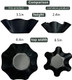 Large Taco Shell Bowl Maker Molds – 4 Pieces 8.4" Nonstick Carbon Steel Tortilla Maker Shell Pans Baking Molds Tostada for Frying Salad Bowls