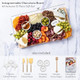 Charcuterie Board Set by Meg Quinn - Cheese Board with Charcuterie Board Accessories: Charcuterie Board Set for a House Warming Home Wedding Couples for Christmas. 12 Pcs