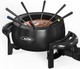 Sunvivi Electric Fondue Pot Set for Melting Chocolate Cheese 3 Quart Fondue Set with Adjustable Temperature Control and 8 Color-Coded Forks 1000W Non-Stick Fondue Maker for Dessert Oil and Broth