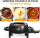 Sunvivi Electric Fondue Pot Set for Melting Chocolate Cheese 3 Quart Fondue Set with Adjustable Temperature Control and 8 Color-Coded Forks 1000W Non-Stick Fondue Maker for Dessert Oil and Broth
