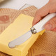Butter Knife 4 Pcs Stainless Steel Butter Spreader Knife with White Porcelain Handle Wide Blade Cheese Spreader Used for Cheese Cold Butter Jam 5.2 Inch (4)