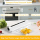 60KPA Compact Vacuum Sealer Machine for Food Storage & Meal Prep Food Sealer for Dry/Wet Food One-Touch Operation Includes 20 Bags (Space-Saving Design)
