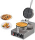 Commercial Waffle Maker Electric Waffle Iron Non-Stick Waffle Maker Machine Round Waffle Maker With Time Control Temperature Adjustable 110V 1300W