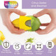 Talisman Designs Citrus Zester & Reamer Orange Lemon & Lime Zester BPA Kitchen Functional Kitchen Zesting Tool Plastic & Stainless Steel
