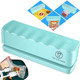 Bag Sealer - Mini Rechargeable Food Sealer Machine 5 Adjustable Gears Chip Bag Resealer with 3000mAh Battery and 4.7" Heating Strip Seal for Vacuum Sealer Bags Food Snack Bags Storage (Green)