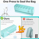 Bag Sealer - Mini Rechargeable Food Sealer Machine 5 Adjustable Gears Chip Bag Resealer with 3000mAh Battery and 4.7" Heating Strip Seal for Vacuum Sealer Bags Food Snack Bags Storage (Green)
