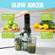 Slow Juicer Compact Masticating Juicer with Pulp Separation Maximum Juice Yield for Fresh Nutrient-Rich Drinks Easy Clean-Up & Compact Design Aqua Slow Juicer Compact Masticating Juicer with Pulp Separation Maximum Juice Yield for Fresh Nutrient-Rich Drinks Easy Clean-Up & Compact Design Aqua