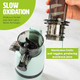 Slow Juicer Compact Masticating Juicer with Pulp Separation Maximum Juice Yield for Fresh Nutrient-Rich Drinks Easy Clean-Up & Compact Design Aqua Slow Juicer Compact Masticating Juicer with Pulp Separation Maximum Juice Yield for Fresh Nutrient-Rich Drinks Easy Clean-Up & Compact Design Aqua