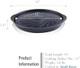 TECHEF - TRUE GRILL PAN - Stovetop Nonstick Indoor/Outdoor Smokeless BBQ Grill Set including a Grill Plate and Alumium Drip Tray