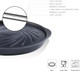 TECHEF - TRUE GRILL PAN - Stovetop Nonstick Indoor/Outdoor Smokeless BBQ Grill Set including a Grill Plate and Alumium Drip Tray