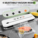 Toprime Vacuum Sealer Machine VS6611 80Kpa Powerful Food Sealer Built-in Cutter with Sealing Bag and Hose Vacuum Air Sealing System for Seal a Meal and Sous Vide White