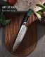 TUO Cheese Knife - Tomato Knife 5.5" Serrated Blade German Steel Mutil-Use Pakkawood Handle Box -Fiery Phoenix Series