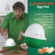 Egg Pod -Ronnie Neville’s Original as Seen on TV Microwave Egg Cooker Perfectly Cooked & Peeled Egg Capacity 4 Eggs Boiled Egg Maker Cooking Accessories Microwave Egg Boiler Cooker