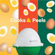 Egg Pod -Ronnie Neville’s Original as Seen on TV Microwave Egg Cooker Perfectly Cooked & Peeled Egg Capacity 4 Eggs Boiled Egg Maker Cooking Accessories Microwave Egg Boiler Cooker
