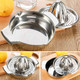 Vanleonet Stainless Steel Citrus Lemon Orange Juicer Manual Hand Squeezer Juicer Hand Press Fruit Lemon Lime Orange Squeezer with Bowl