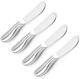 VANRA Spreader Knife Set 4-Piece Butter Knife Stainless Steel Cheese Knife Set Small Bread Cream Knives 5.3-inch