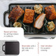 Victoria Rectangular Cast Iron Griddle. Double Burner Reversible Grill 13 x 8.5 Inch Seasoned with 100% Kosher Non-GMO Flaxseed Oil Model: GDL-189