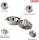 Vinod Citrus Juicer for Orange Lemon Grapefruit Lime Stainless Steel Store and Clean Dishwasher Safe