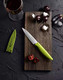 Paring knife 4PCS Paring knives (4 Knives and 4 Knife cover) 4 Inch Peeling Knife Fruit and Vegetable Knife Ultra Sharp Kitchen Knives German Steel PP Plastic Handle