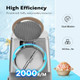 VIVOHOME 11 Inch Height Dual Blades Ice Crusher Shaver 300W 2000 rpm Snow Cone Maker Machine Silver Electric with Ice Pick for Home and Commercial Use VIVOHOME 11 Inch Height Dual Blades Ice Crusher Shaver 300W 2000 rpm Snow Cone Maker Machine Silver Electric with Ice Pick for Home and Commercial Use