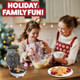 Gingerbread Man Mini Waffle Maker - Make this Christmas Special for Kids with Cute 4 Inch Waffler Iron Electric Non Stick Breakfast Appliance for Xmas Holiday Season Fun or Dessert for Parties