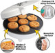 Mini Emojis Waffle Maker for Special Breakfast- Make 7 Unique Smiley Face Waffles Pancakes- Electric Non Stick Iron Feat Kiss Face Heart Eyes & Smile with Recipes for Her Kids- Licensed by Emoji