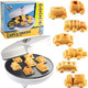 Cars & Trucks Mini Waffle Maker - Make 7 Different Vehicles- Police Car Firetruck Construction Truck & Automobile Shaped Pancakes- Electric Nonstick Iron with Recipe Guide Fun Kid or Adult