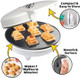 Cars & Trucks Mini Waffle Maker - Make 7 Different Vehicles- Police Car Firetruck Construction Truck & Automobile Shaped Pancakes- Electric Nonstick Iron with Recipe Guide Fun Kid or Adult