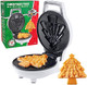 Christmas Tree Mini Waffle Maker - Make this Holiday Special for Kids with Cute 4 Inch Waffler Iron Electric Non Stick Breakfast Appliance for Xmas Season Fun or Cute Dessert Treat for Parties