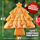 Christmas Tree Mini Waffle Maker - Make this Holiday Special for Kids with Cute 4 Inch Waffler Iron Electric Non Stick Breakfast Appliance for Xmas Season Fun or Cute Dessert Treat for Parties