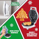 Christmas Tree Mini Waffle Maker - Make this Holiday Special for Kids with Cute 4 Inch Waffler Iron Electric Non Stick Breakfast Appliance for Xmas Season Fun or Cute Dessert Treat for Parties