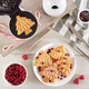 Christmas Tree Mini Waffle Maker - Make this Holiday Special for Kids with Cute 4 Inch Waffler Iron Electric Non Stick Breakfast Appliance for Xmas Season Fun or Cute Dessert Treat for Parties
