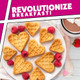 Mini Hearts Waffle Maker- Make 9 Heart Shaped Waffles or Pancakes for Special Breakfast Love w Electric Nonstick Iron- Unique Treat for Kids Adults- Waffler Griddle Includes Recipe Guide- for Her