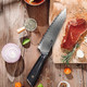 Wakoli Kiritsuke Chef Knife 8-inch Blade Damascus Knife made from 67 Layers of Damascus Steel with VG10 Core Ergonomic Kitchen Knives with G10 Handle for All Tasks in Box (Feza)