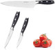 WELLSTAR Pro-Grade 3-Piece Chef Knife Set - Razor-Sharp High-Carbon Steel for Culinary Mastery at Home or Pro Kitchens