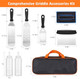 29PCS Blackstone Griddle Accessories Kit with Burger Press Flat Top Grilling Accessories Set for Blackstone and Camp Chef Metal Grill BBQ Enlarged Spatulas Set with Scraper Carry Bag for Outdoor