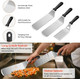 Griddle Accessories Kit 30PCS Flat Top Grill Accessories Kit for Blackstone and Camp Chef Stainless Steel Griddle Grill Tools with Enlarged Spatulas Scraper Tongs Carrying Bag for Outdoor BBQ