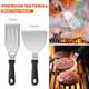 Griddle Accessories Kit 30PCS Flat Top Grill Accessories Kit for Blackstone and Camp Chef Stainless Steel Griddle Grill Tools with Enlarged Spatulas Scraper Tongs Carrying Bag for Outdoor BBQ
