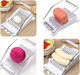 Multifunctional Stainless Steel Luncheon Meat Slicer Home Slicing and Splitting Tools Food Slicer for Butter Cheese Kiwifruit Strawberry Banana and Cooked Eggs Etc. (White)