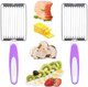 2 Pack Egg Slicer Luncheon Meat Slicer Multipurpose Stainless Steel Strawberry Slicer Tomato Slicer Fruit Slicer for Kitchen Use Dishwasher Safe