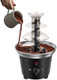 Chocolate Fountain Machine Plastic Chocolate Melt Dipping Machine Warmer 3 Tier Tower Cheese Fountain Mini Melting BPA 1.2 Pound for Wedding for Birthday Party