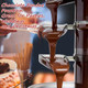 Stainless Steel Electric Chocolate Fondue Fountain Machine Chocolate Fountain 4 Tier 2.5lb Capacity Chocolate Capacity for Nacho Cheese Sauce Liqueuers Christmas Wedding Birthday Party