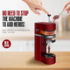 Electric Herb Grinder 1800mah Battery Powered 500g Large Capacity with Storage Box Red