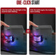Electric Herb Grinder Portable 1g Capacity 1800mah Battery Powered with 12g Storage Box